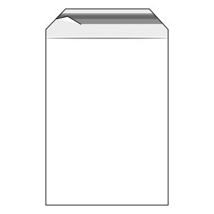 Mailing enveloppen met klep, hersluitbaar, PE-folie, transparant 310 x 440 mm - A3