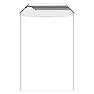 Mailing enveloppen met klep, hersluitbaar, PE-folie, transparant 500 x 700 mm
