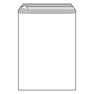 Mailing enveloppen met klep, afgeschuind, PP-folie, transparant 300 x 400 mm | 50 µm