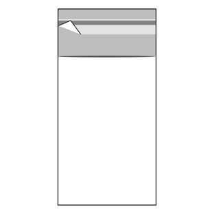 Mailing enveloppen met klep, hersluitbaar, OPP-folie, transparant 40 x 60 mm 