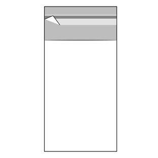 Mailing enveloppen met klep, hersluitbaar, OPP-folie, transparant 50 x 70 mm