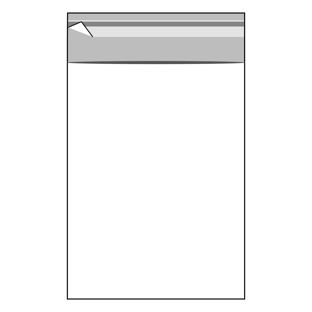 Mailing enveloppen met klep, hersluitbaar, OPP-folie, transparant 119 x 162 mm - C6 