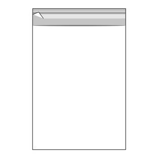 Mailing enveloppen met klep, hersluitbaar, OPP-folie, transparant 180 x 245 mm 