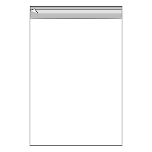 Mailing enveloppen met klep, hersluitbaar, OPP-folie, transparant 165 x 230 mm - C5 