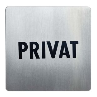 Informatiebord, roestvrij staal, 90 x 90 mm null