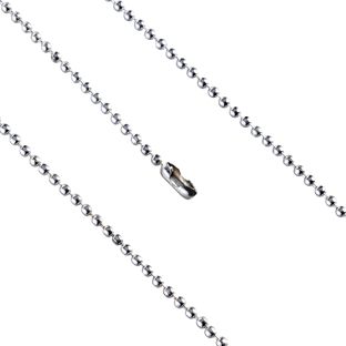 Kogelketting met sluiting 150 mm | 1.5 mm | zilver  |  