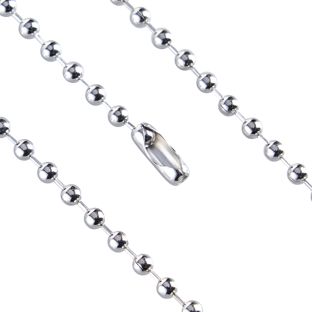 Kogelketting met sluiting 150 mm | 3.2 mm | zilver  |  