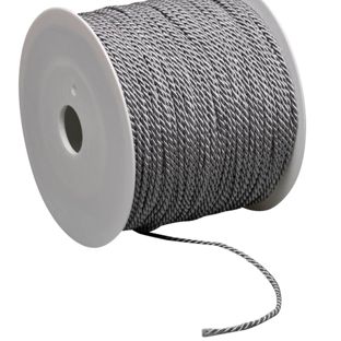 Koord op rol, 2 mm x 100 m, viscose zilver|grijs 
