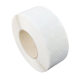 Textiel versterkte kleefrondjes, wit 