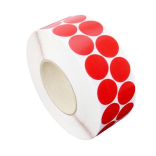 Textiel versterkte kleefrondjes, rood 