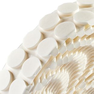 Dubbelzijdige kleefrondjes, PE-foam, 3 mm dik, sterk/sterk 20 mm | 1.000 STK