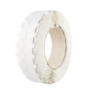 Dubbelzijdige kleefrondjes, PET folie, sterk/zwak 15 mm | 5000 st