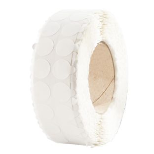Dubbelzijdige kleefrondjes, PET folie, sterk/zwak 20 mm | 5000 st