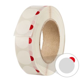 Sluitzegels, ø = 28 mm, met lipje, non permanent (rol met 1.250 Stuks) 