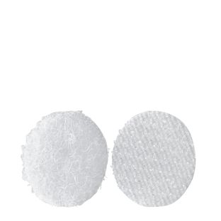 Klittenbandrondjes op vel, set van haak en lus 13 mm | null | 140 STK | Set - haak en lus