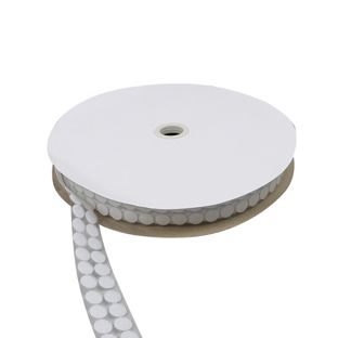 Klittenbandrondjes op rol, 13 mm | null | lus