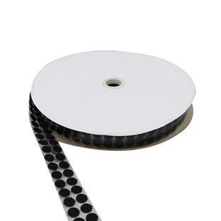 Klittenbandrondjes op rol, 13 mm | null | haken
