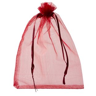 Organza zakjes met satijnbandsluiting null | 150 x 200 mm