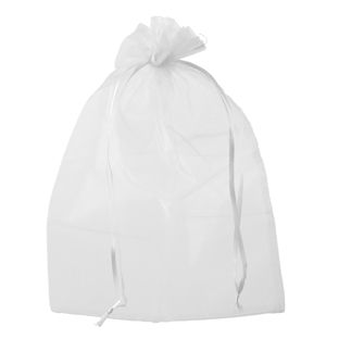 Organza zakjes met satijnbandsluiting null | 200 x 300 mm