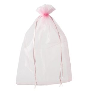 Organza zakjes met satijnbandsluiting null | 200 x 300 mm