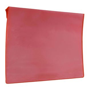 Markeringshoezen voor pallets/houten stapelframes, met vouwrand om te bevestigen A4  | rood 