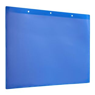 Markeringshoezen met ophanggaten blauw  | lange zijde  | A4 210 x 297 mm 