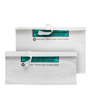 Mailing-/paklijsthoezen, papier, wit 