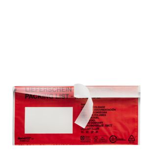 Paklijst-/rekeninghoes DIN-lang, gerecyclede PE-folie, opdruk "packing list-invoice" 