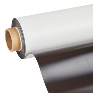 Magneetfolie, bedrukbaar, wit 620 mm | 15 m | 0,8 mm