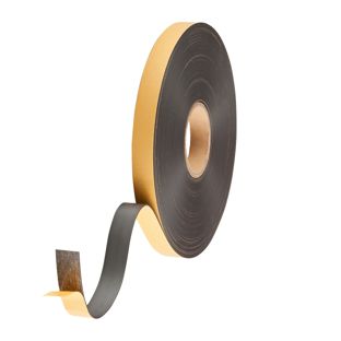 Magneetband met contradeel, zelfklevend A - standaard lijm  | 25.4 mm
