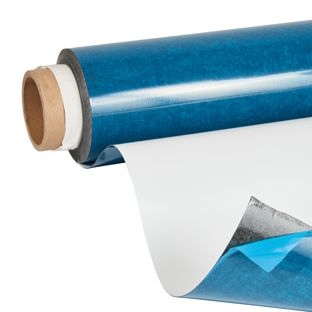 Zelfklevende ijzerfolie, whiteboardoppervlak, magnetisch, 1.270 x 0,5 mm, rol van 10 m 