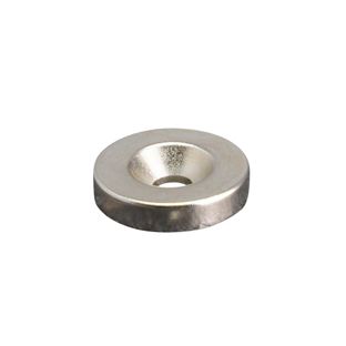 Neodymium magneetrondje met verzonken gat 