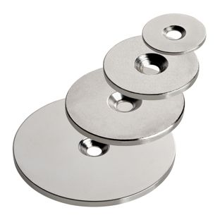 Metalen schijfjes met verzonken boorgat 