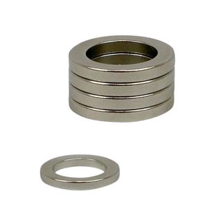 Neodymium ringmagneten, vernikkeld 