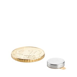 Neodymium magneetrondjes, zelfklevend null | 10 mm x 2,5 mm | null