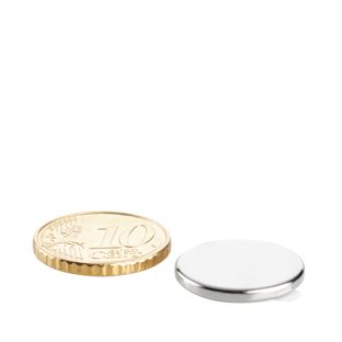 Neodymium magneetrondjes, zelfklevend null | 18 mm x 2 mm | null
