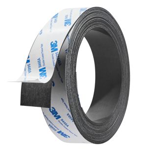 Magneetband, zelfklevend, sterk 30 mm | 5 m | 1 mm
