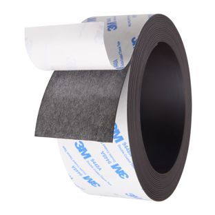 Magneetband, zelfklevend, sterk 50 mm | 1 mm | 5 m