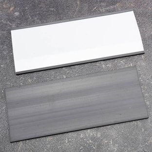 Etikethouder, C-profiel, magnetisch, secties 60 mm | 180 mm | 