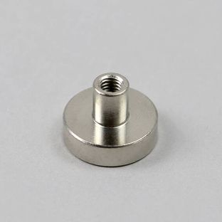 Magneet met draadbus, neodymium 16 mm | null