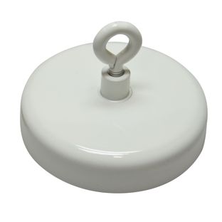 oogmagneet ferriet, houdt ca. 61kg, 80m doorsnee, wit 