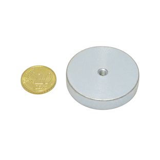 neodymium potmagneet met inwendige schroefdraad 40 mm