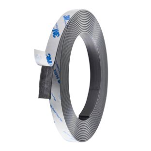 Magneetband, zelfklevend, sterk 12,7 mm | 5 m | 1,5 mm