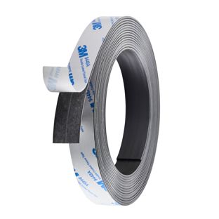 Magneetband, zelfklevend, sterk 20 mm | 1.5 mm | 5 m