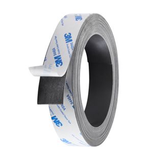 Magneetband, zelfklevend, sterk 25,4 mm | 5 m | 1 mm