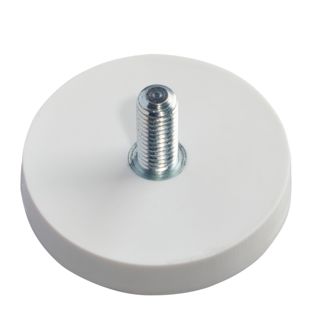 Magneet met rubbercoating met schroefdraad 31 mm | null | M5x12 mm