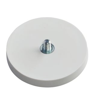 Magneet met rubbercoating met schroefdraad 43 mm | null | M4x6 mm