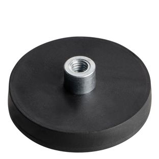Magneet met rubbercoating met draadbus 31 mm | null | M4