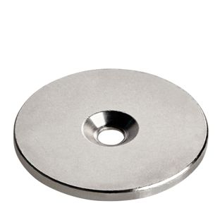 Metalen schijfjes met verzonken boorgat 42 mm