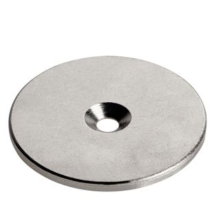 Metalen schijfjes met verzonken boorgat 50 mm